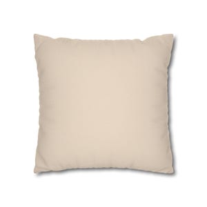 Solid Oatmeal Pillow Cover, Neutral Greige Linen Look Throw Pillow, French Country Taupe Cottage Cushion Cover image 10