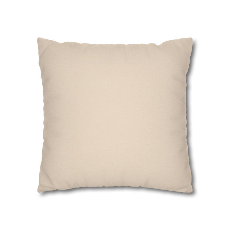 Solid Oatmeal Pillow Cover, Neutral Greige Linen Look Throw Pillow, French Country Taupe Cottage Cushion Cover image 10