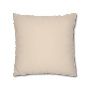 Solid Oatmeal Pillow Cover, Neutral Greige Linen Look Throw Pillow, French Country Taupe Cottage Cushion Cover image 17