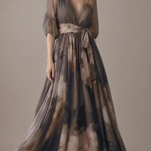 white linen dresses for summer LONG DRESS Fairytale Light Champagne Tulle simple dresses Natural Size Colour:green-natural gingham