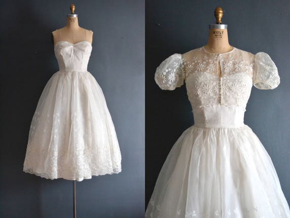 Bridget / 50s wedding dress / short wedding dress