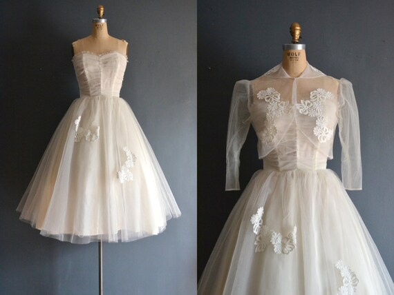 Fern / 50s wedding dress / vintage 1950s wedding d