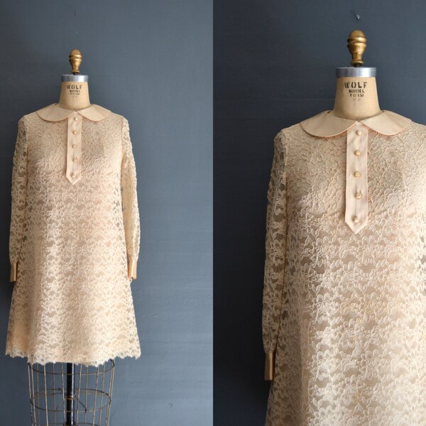 Brigid / 60s short wedding dress / 1960s dress