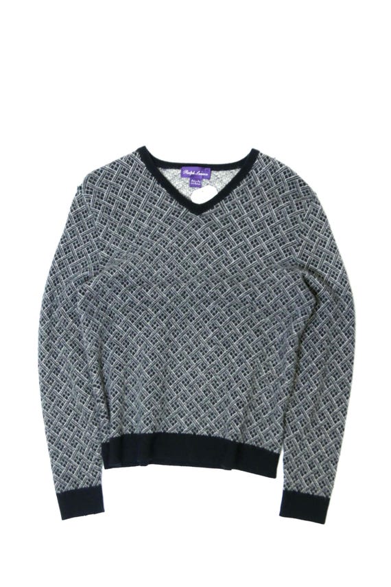Ralph Lauren Purple Label, Women's Ralph Lauren Purple Label Cashmere V-neck Sweater Size XL