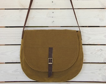Saddle Bag Purse, Green Crossbody bag, Sling bag Crossbody, Crossbody bag for women