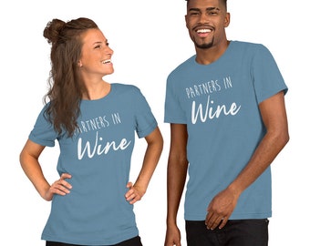 Socios en vino suave camiseta / socios en camisa de vino, camisa de vino, camisa amante del vino, regalo para el amante del vino, camisa de cata de vinos, camisa de vino divertido