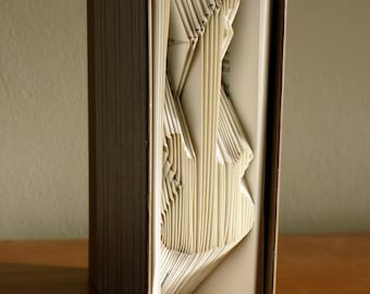 Guitar  Folded book - Musician - Bass - Music Lover Gift - Electric Guitar - Rock Band - Book Art - Present - Song -