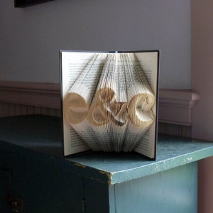 Erster Jahrestagsgeschenk für Freund / Ehemann - Papier gefaltet Buch Skulptur Geschenk - Handmade - Geburtstagsgeschenk für ihn - Geschenk für sie