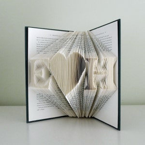 Gift for Husband Wife - Him Her  Boyfriend Girlfriend - Wedding Decor Ideas - Romantic Love - First Wedding Anniversary - Unique Paper Gifts