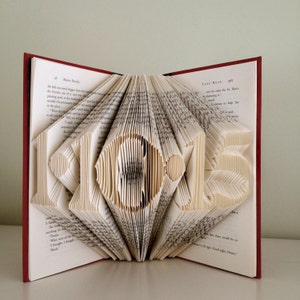 Paper Anniversary - Save the Date - First 1st Wedding Anniversary - Husband and Wife - Unique Birthday - Marriage  Wedding Date  Folded Book