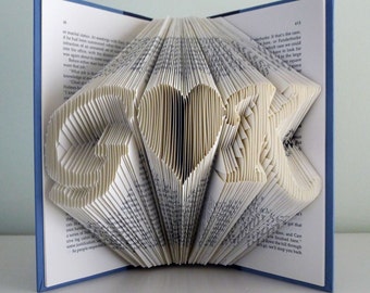 First  Anniversary Gift for Men Boyfriend Husband Wife - First Paper Anniversary - Gift for Him - Gift for Her - Folded Book - Best Selling