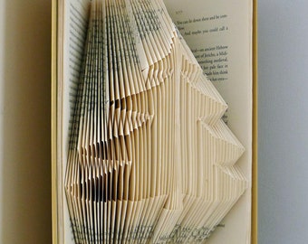 Cyber du lundi au vendredi noir - Noël Decor - arbre de Noël - livre d’Art - cadeau Unique fait à la main - décoration de Noël - Book Lover