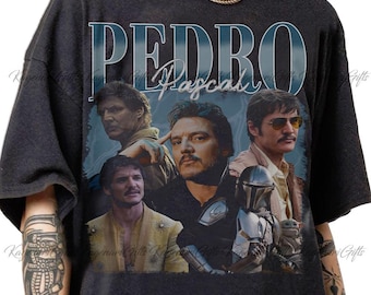 Vintage Pedro Pascal T-Shirt aus den 90ern – Fanartikel von Pedro Pascal – Retro-Sweatshirt im klassischen Pedro-Pascal-Stil, Pedro-Pascal-Vintage-T-Shirt
