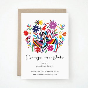 Destination Wedding Change the Date Modern, stylish, chic and sophisticated calligraphy, Alondra Suite image 2