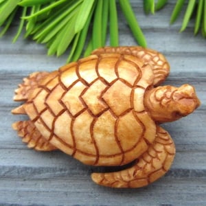 High-quality, hand-carved, unique turtle cabochon side drilled , natural jewelry supplies