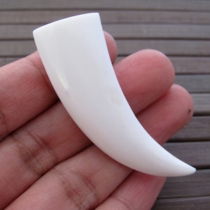 Hand Carved tusk Buffalo bone, Choker, Jewelry making supplies B6447
