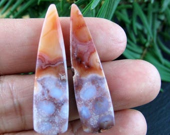 Indonesian  fossil coral  pair cabochon, Natural cabochon,coral gemstone,  Semiprecious stone, Jewelry making Supplies