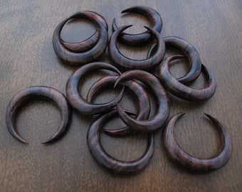 Excellent  30 mm Double Horn Crescent, Sono WOOD, Jewelry making supplies B6082-6 mm thickness