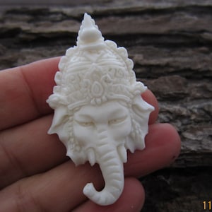 New ARRIVAL Ganesha Pendant , side Drilled, Focal Pendant, Bali Handmade supplies B5493 image 1