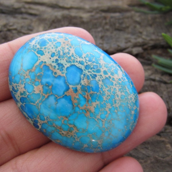 Excelent quality  Blue Impression jasper cabochon, VARISCITE, AQua Teera, Jasper Cabochon B1121