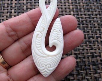 Gorgeous Bone Fancy Hook from Buffalo Bone, Stringing, Wholesale  ,Tribal Pendant Jewelry making Supplies