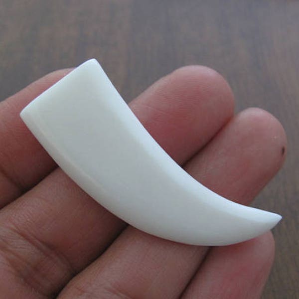 Hand Carved tusk Buffalo bone, Choker,  Jewelry making supplies B8020