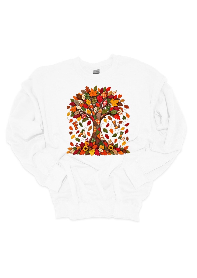 Problem Tree Visual Layout Quilted Look Fall Tree Shirt - Etsy Australia
