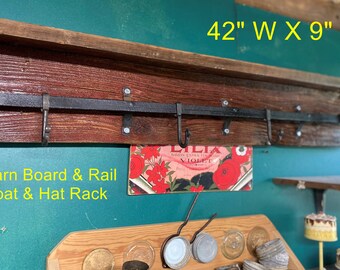 Custom Coat Racks Live Edge - Barn Board