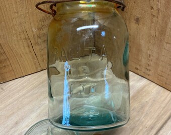 ATLAS E Z Seal  Canning Jar Blue JAR A