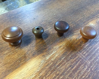 Dark Wooden Knobs Choose size and style