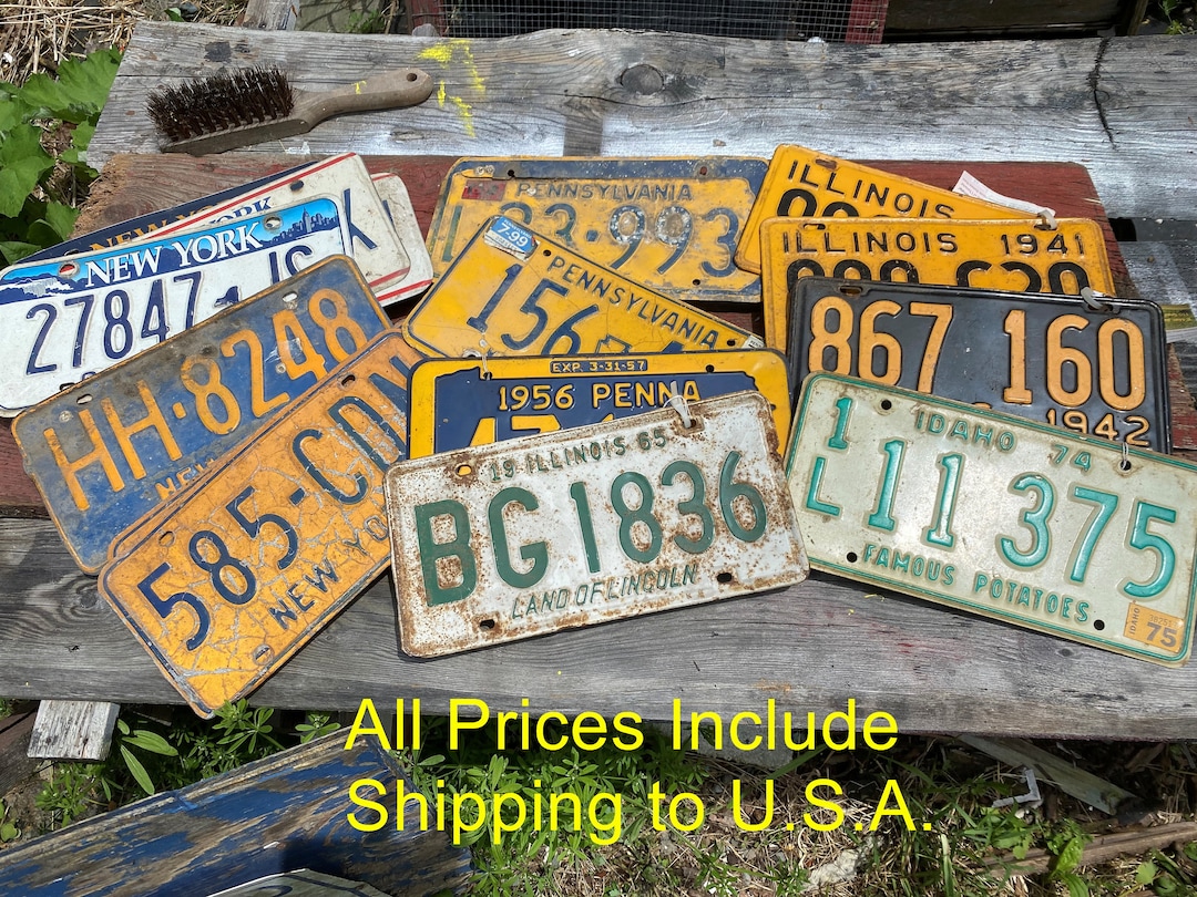 License Plates Collectable Etsy