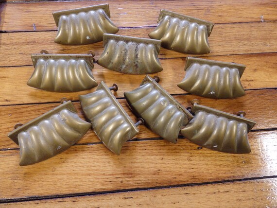 Anodized Gold Waterfall Drawer Pulls Etsy
