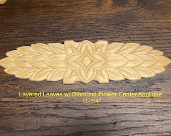 Layered Leaves with Diamond Flower Center