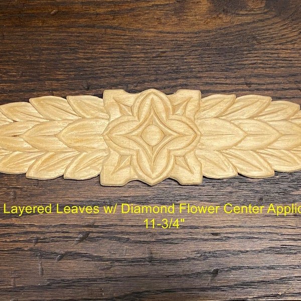 Layered Leaves with Diamond Flower Center