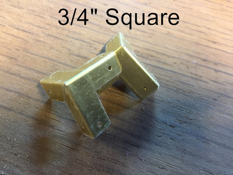 Box Corner Protectors Solid Brass Set of Four Etsy