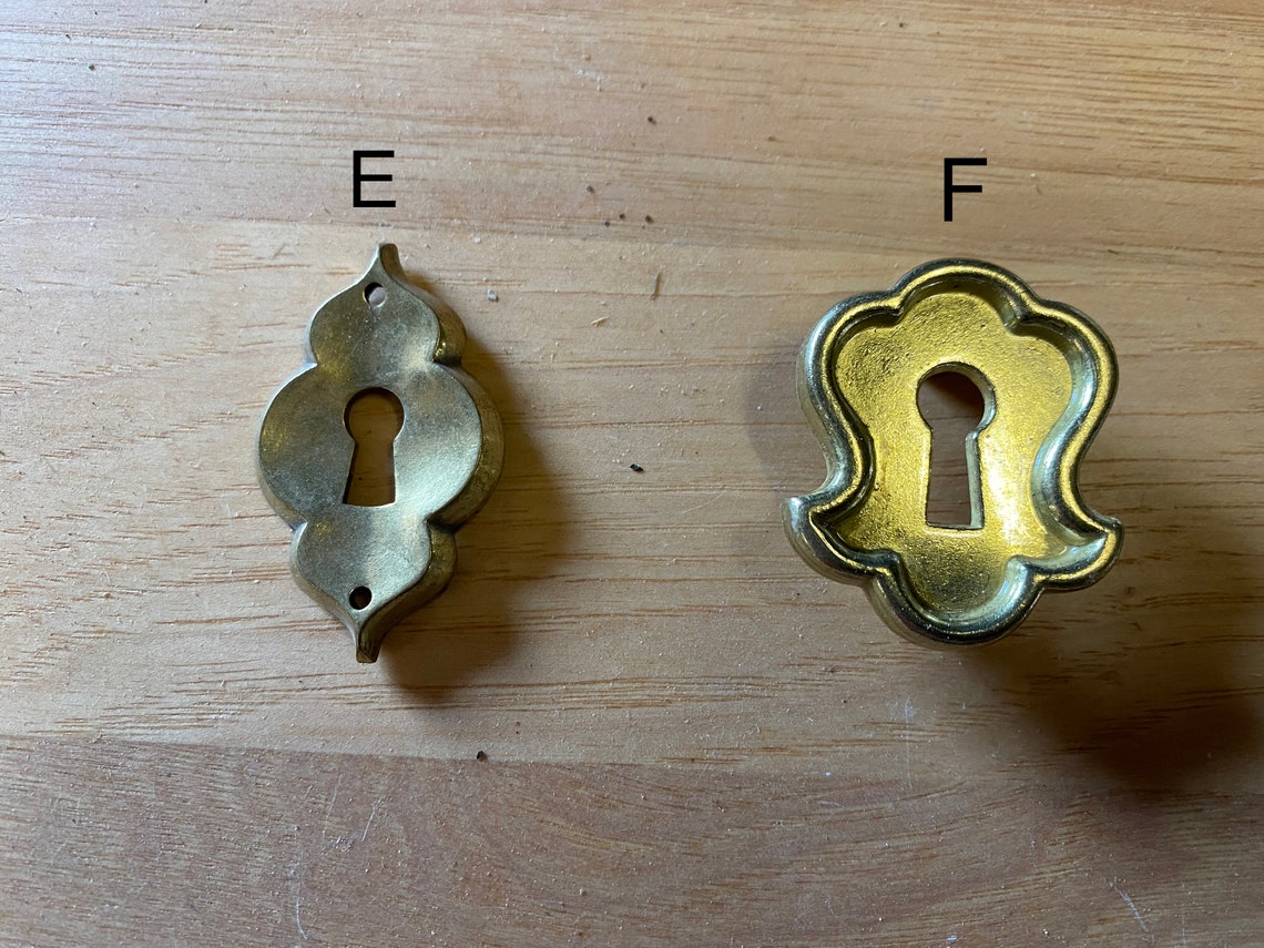 Shield and Ornate Key Guard Escutcheons | Etsy
