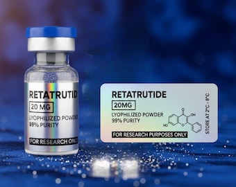 Peptide Vial Labels | Holographic Stickers for 3ml and 10ml vials price for every 10 labels
