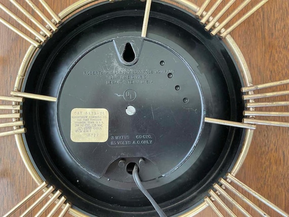 Lux Wall Clock Vintage Atomic Starburst - Etsy