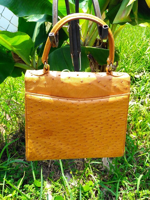 ostrich leather bag