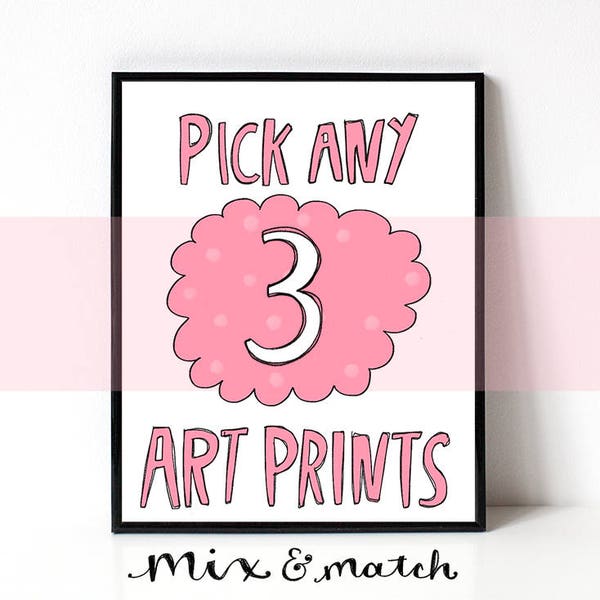 8x10 Prints - Mix And Match Any 3 Non-Foil Art Prints - Bundle Pack - Assorted 8x10 Art Prints - Mixed Set Of Art Prints - Wall Art