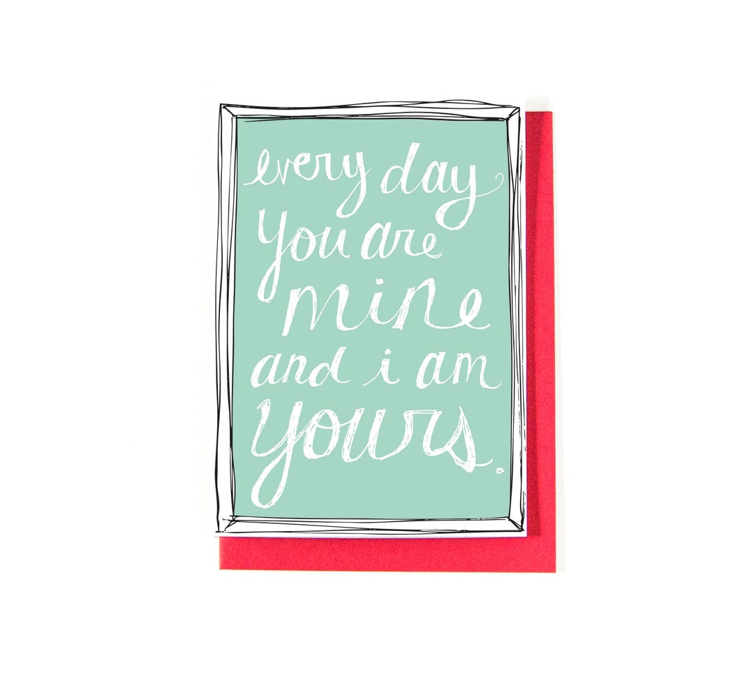 Romantic Anniversary Card Anniversary Gift I Love You Card Wedding Day