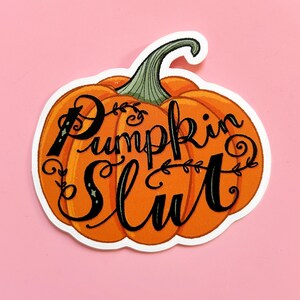 Pumpa krydda älskare klistermärke - pumpa slampa klistermärke - present till pumpa krydda älskare - vinyl klistermärke - laptop dekal - vattenflaska klistermärke