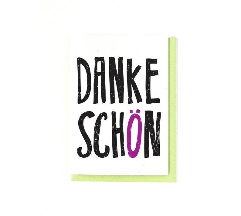 Danke Schön Card German Card Thank You Card Deutsch - Etsy
