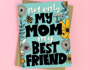 Carte de fête des mères - Love You Mom - carte d'anniversaire de maman - carte de remerciement maman - carte pour maman - Merci maman - cadeau pour maman