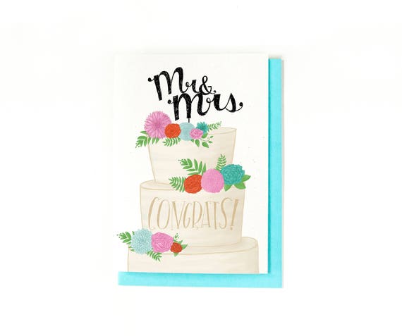 Wedding Card Congratulations Happy Wedding Day Woodland Wedding Mr /& Mrs Newlywed SM28