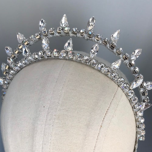 Bridal Halo, Wedding crown, tiara headband - Antique Tiara - Art Deco wedding shops headpiece - hair accessories - 1920s dress