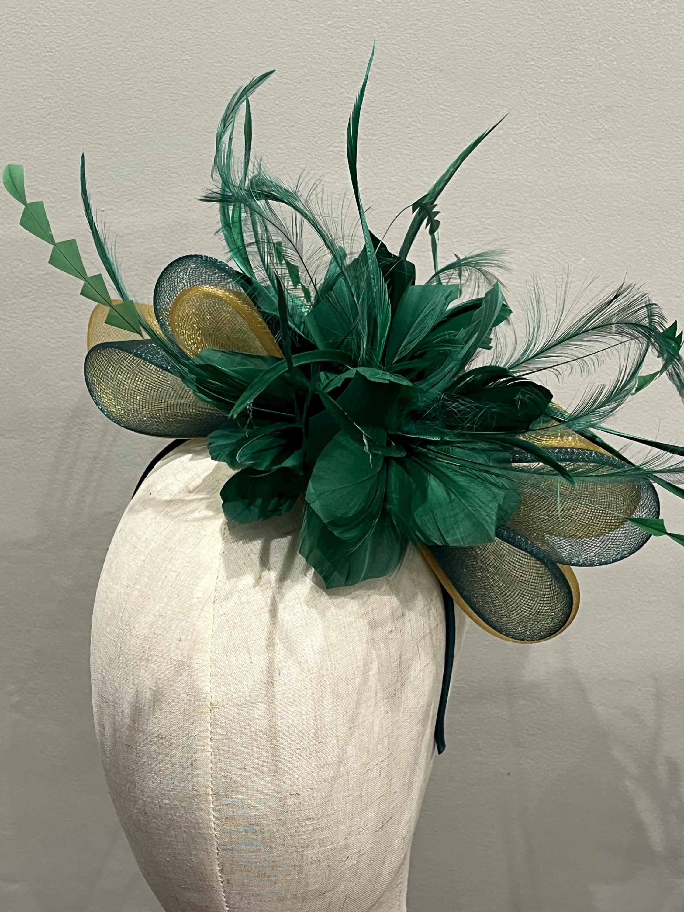 gold and green headpiece