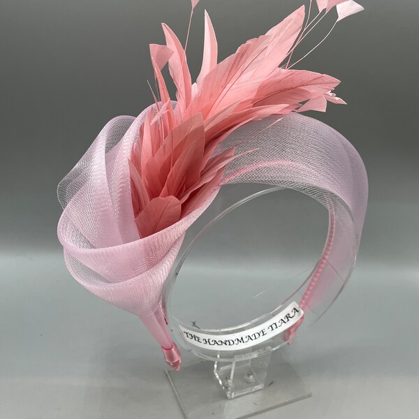 Pink Fascinator and Bag Etsy UK