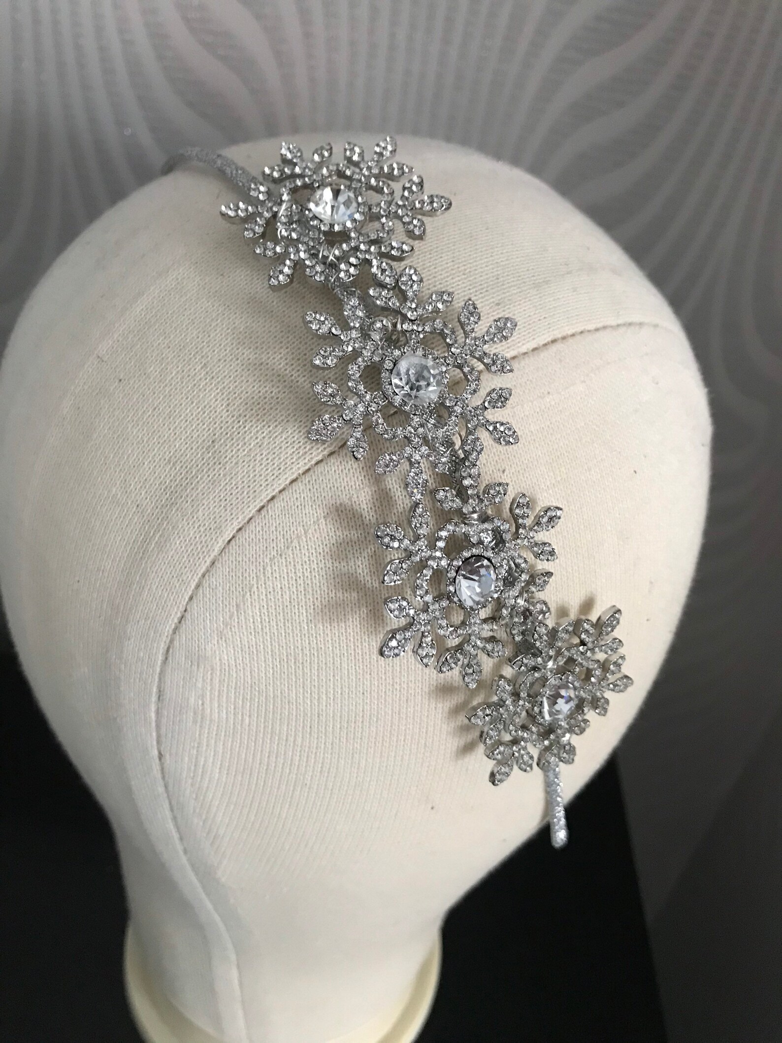Snowflake headpiece snowflake bridal headband wedding | Etsy
