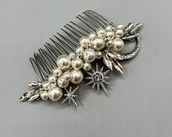 Celestial Star Hair Comb add touch of the cosmos, perfect for weddings